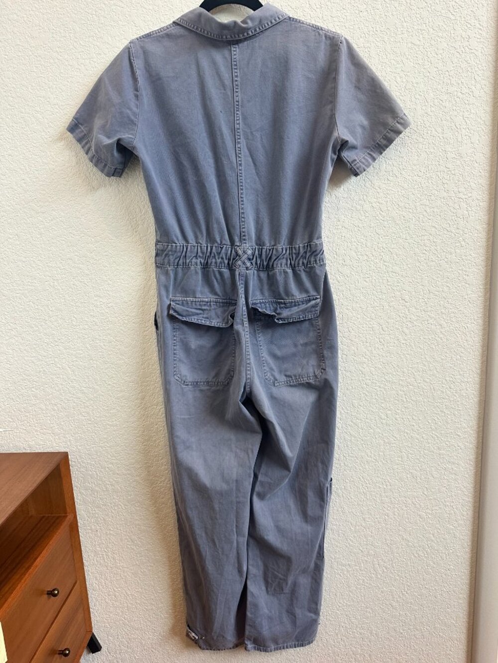 Zara, Pants Jumpsuit, Workwear, Small, Lightblue - Picture 7 of 9